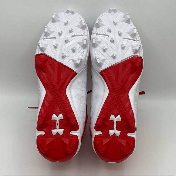 Under Armour 2024 Harper 8 Mid RM Jr Baseball Cleats 3026597 Red White Youth 6.5 - Picture 6 of 9